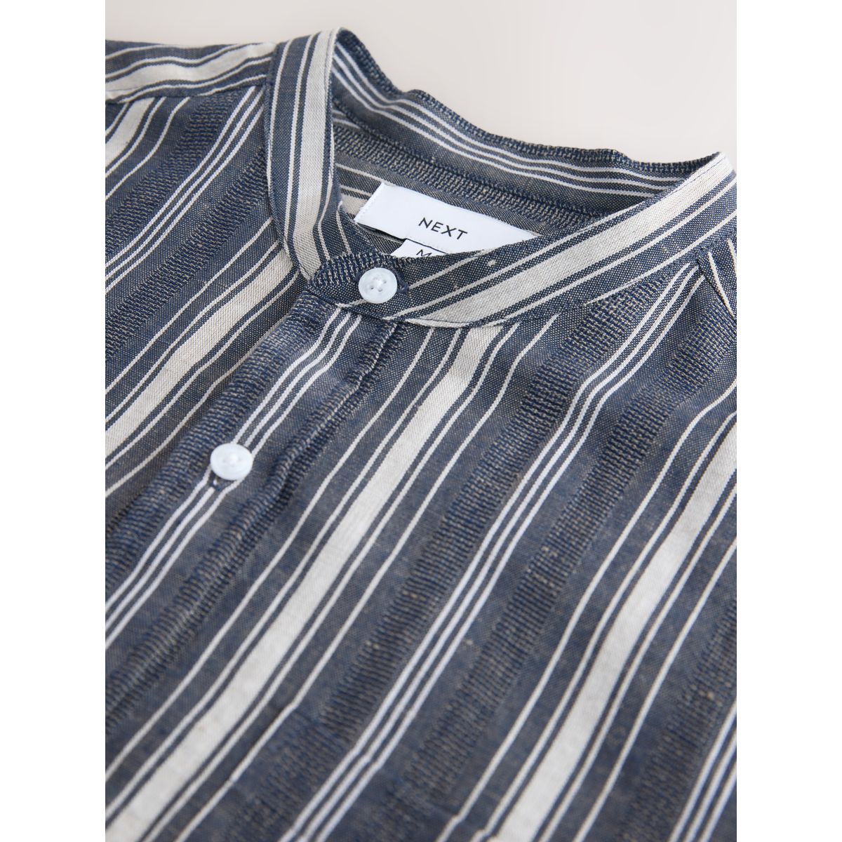 Chemise manches longues rayée bleu, NEXT