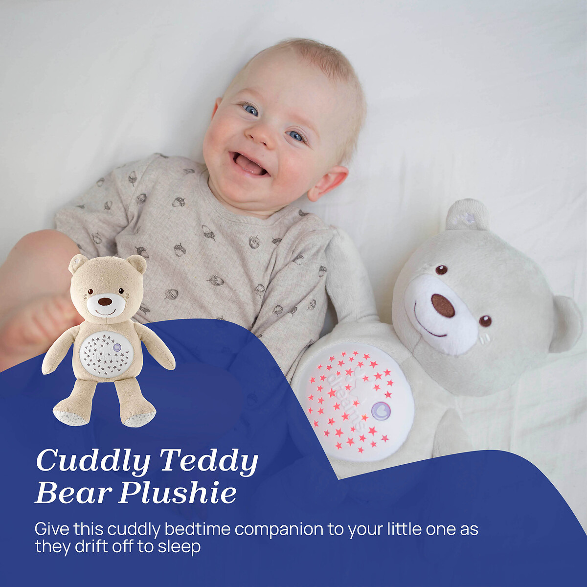 First Dreams Baby Bear Toy brown , CHICCO