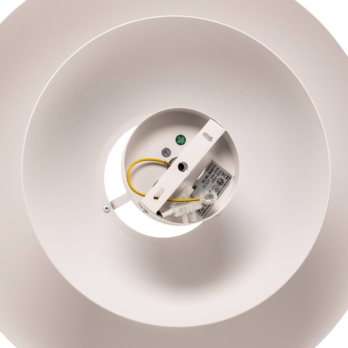 Plafonnier en métal design, Kellina blanc, LUCANDE