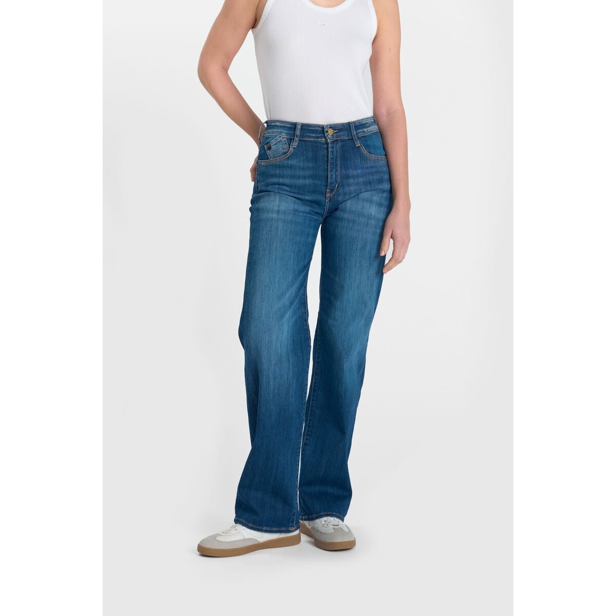 Jeans loose, large pulp wide leg , longueur 34 blue, LE TEMPS DES CERISES