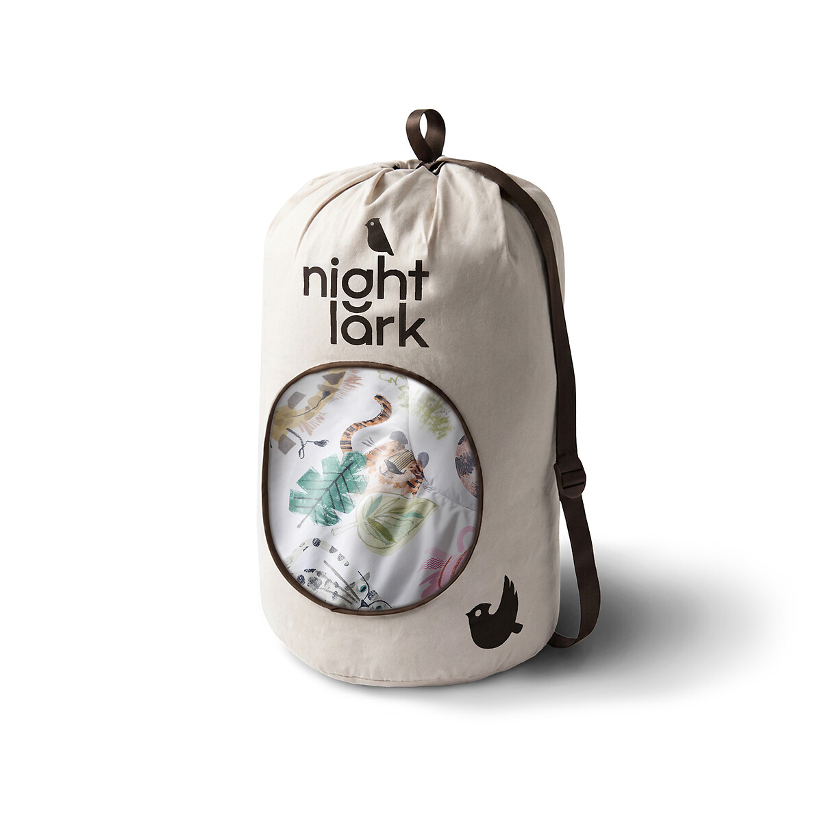 4.5 Tog Coverless Duvet Set Animals grey, NIGHT LARK