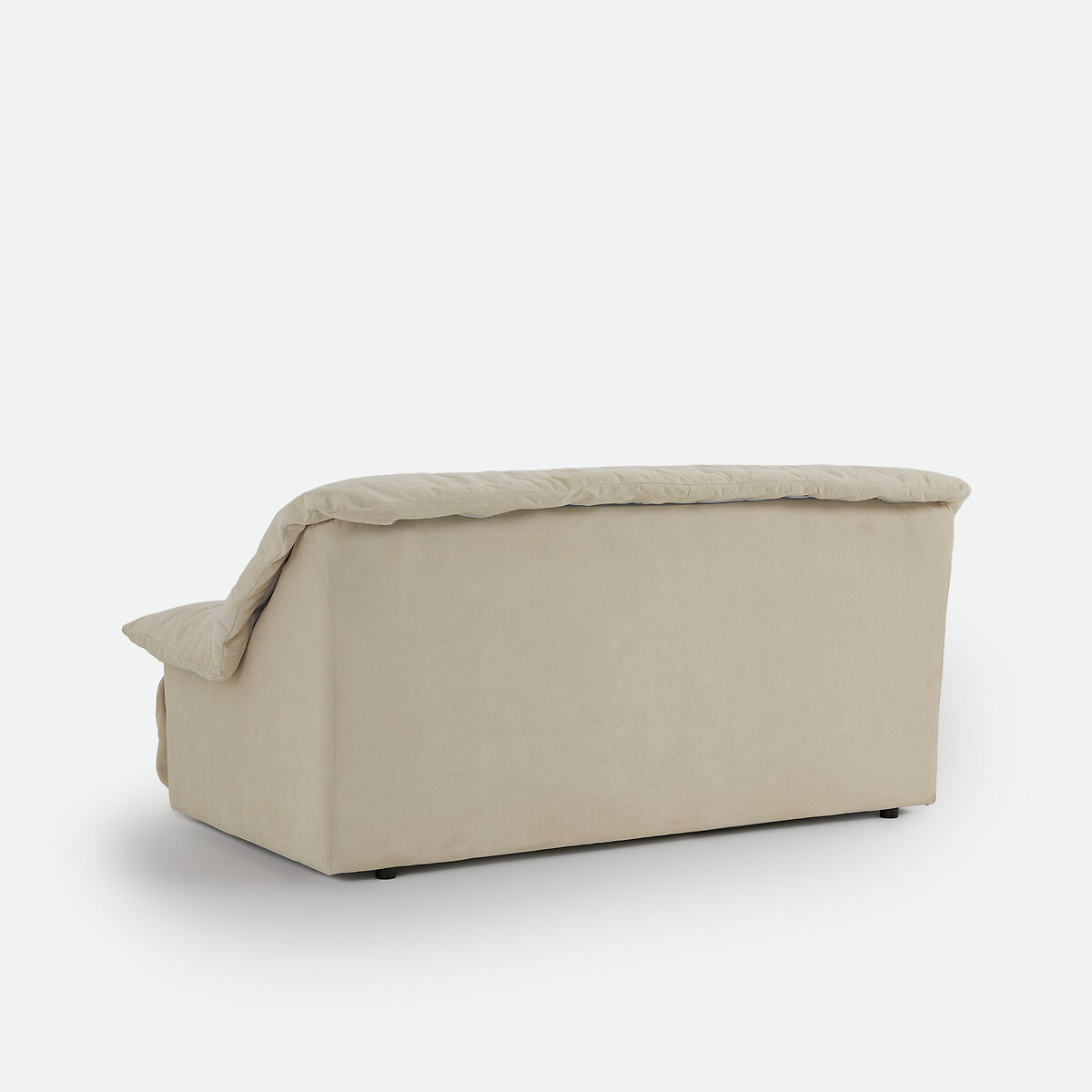 Canapé droit 2 ou 3 places, en chenille fine, BACKY beige, LA REDOUTE INTERIEURS
