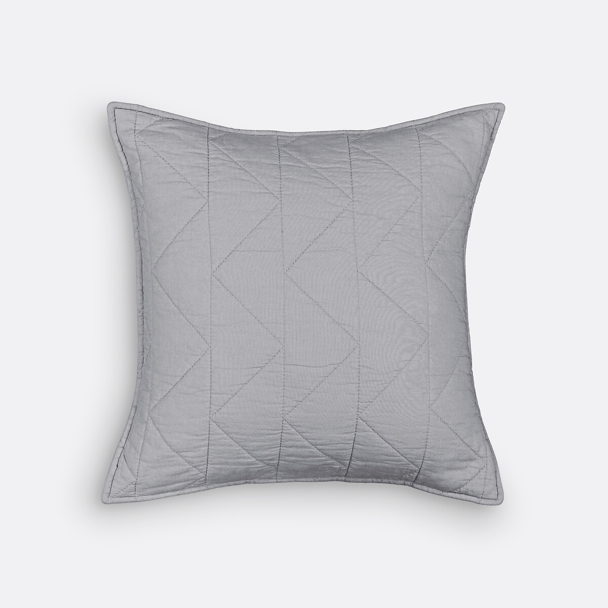 Housse de coussin coton, Zig Zag Scenario anthracite, LA REDOUTE INTERIEURS