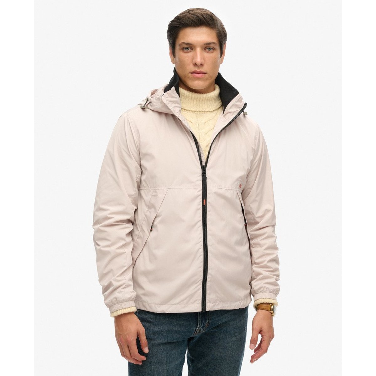 Veste à capuche SD Windbreaker gris château, SUPERDRY
