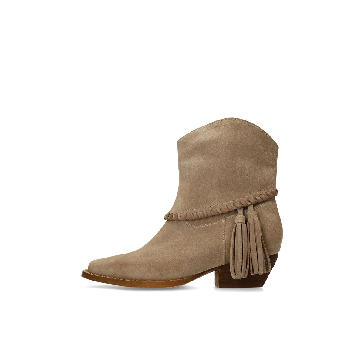 Santiags en cuir beige, SACHA