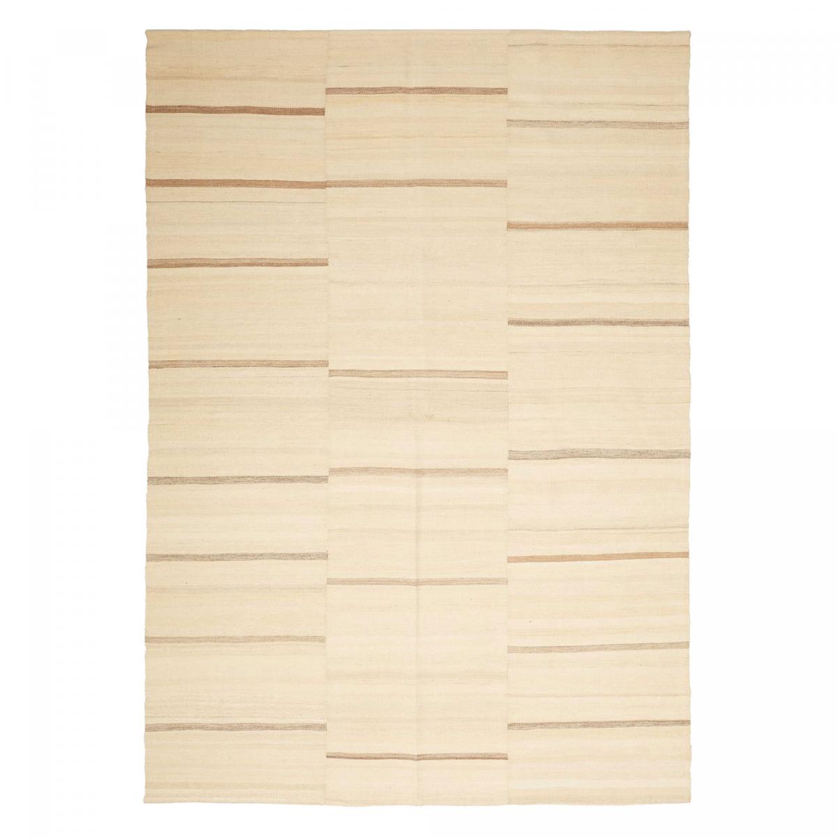 Authentique tapis d'Orient kilim fait main en laine N beige, ecru, UN AMOUR DE TAPIS