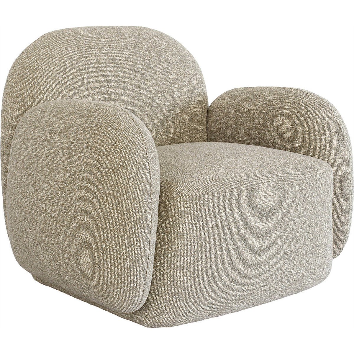 Fauteuil lounge enveloppant beige lodge, RECOLLECTION