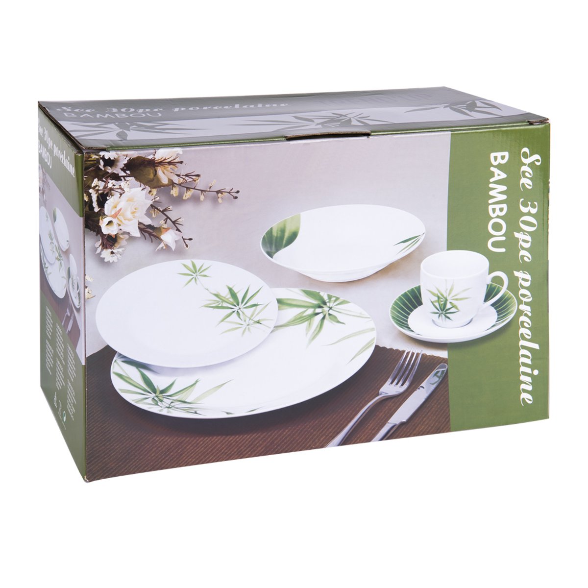 Service 30 pièces Bambou blanc, TREND'UP