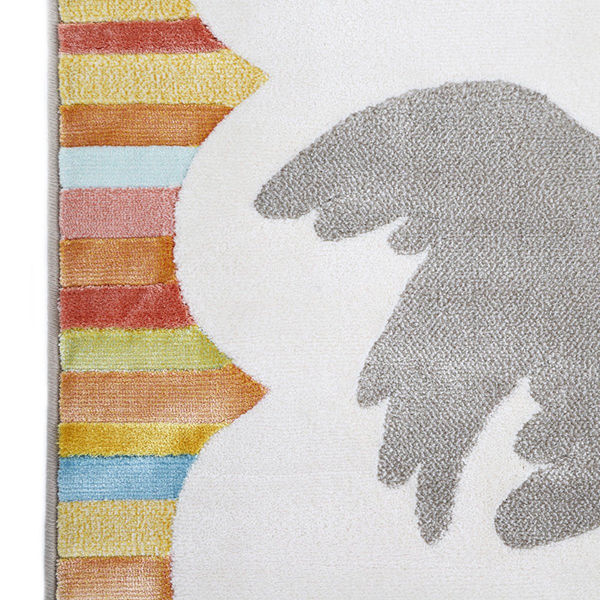 Tapis chambre enfant multicolore DANCING BIRDS couleur unique, NATTIOT