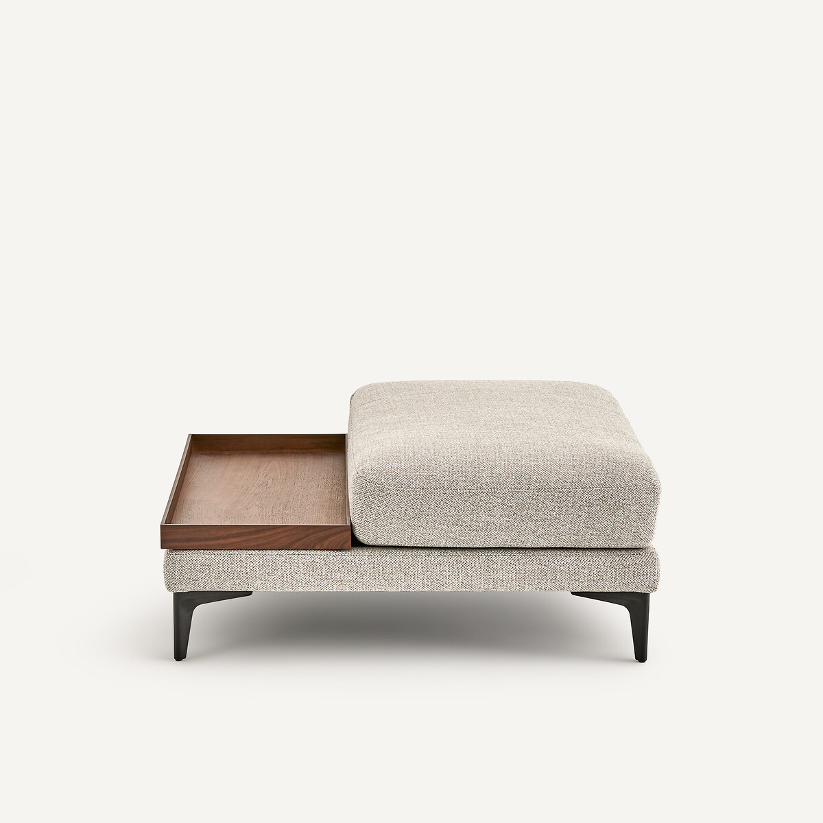 Repose-pieds avec plateau, mélange texturé, MODERNISTE gris moyen, EMMANUEL GALLINA X AM.PM