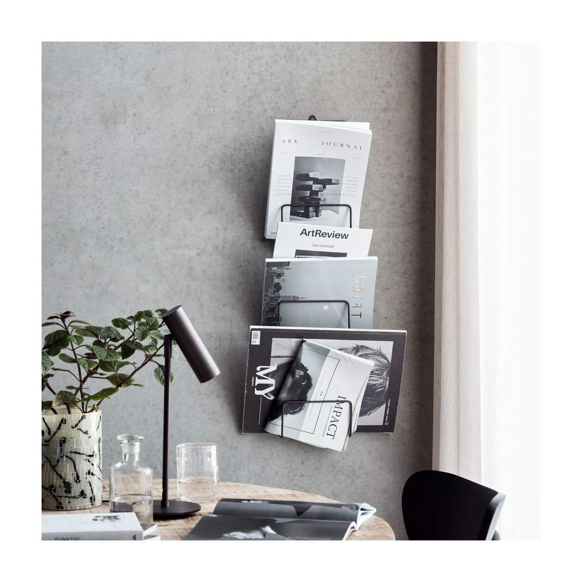 Porte-magazine HDMag marron antique, HOUSE DOCTOR