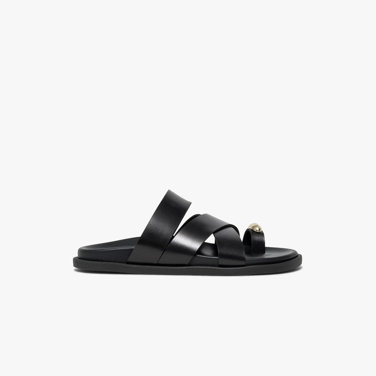 Mule en cuir YANNIS noir, BOCAGE