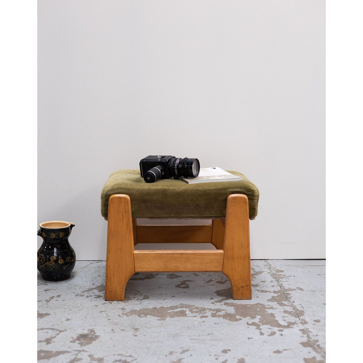 Banc dépliable en marche pieds Victor N°34 - Bon état bois clair, DEBONGOUT