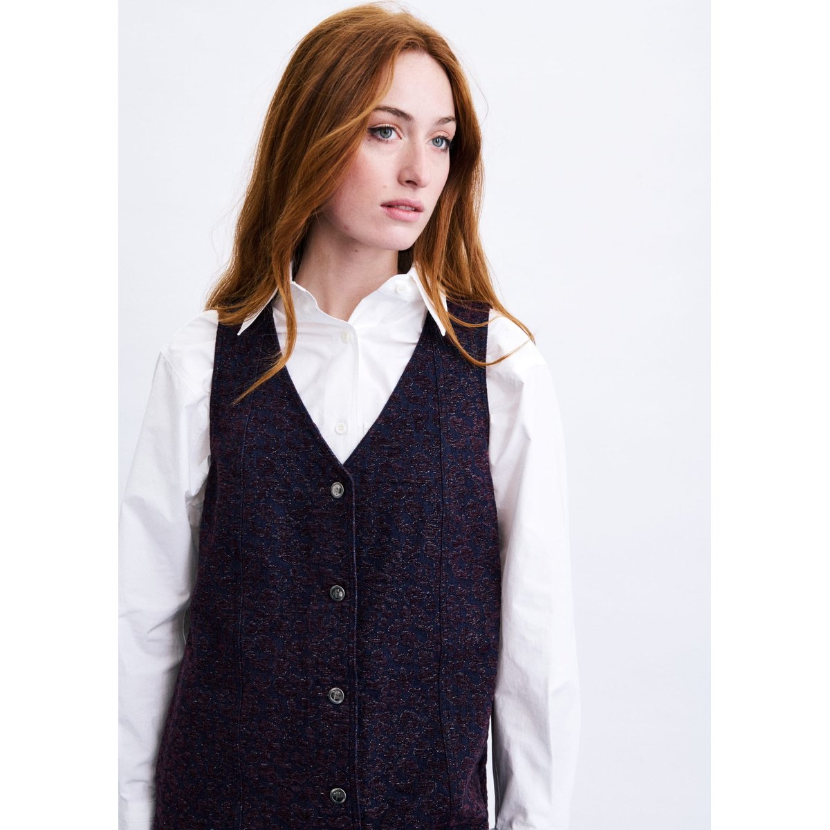 Robe Seochon en coton SEOCHON bordeaux, FRNCH
