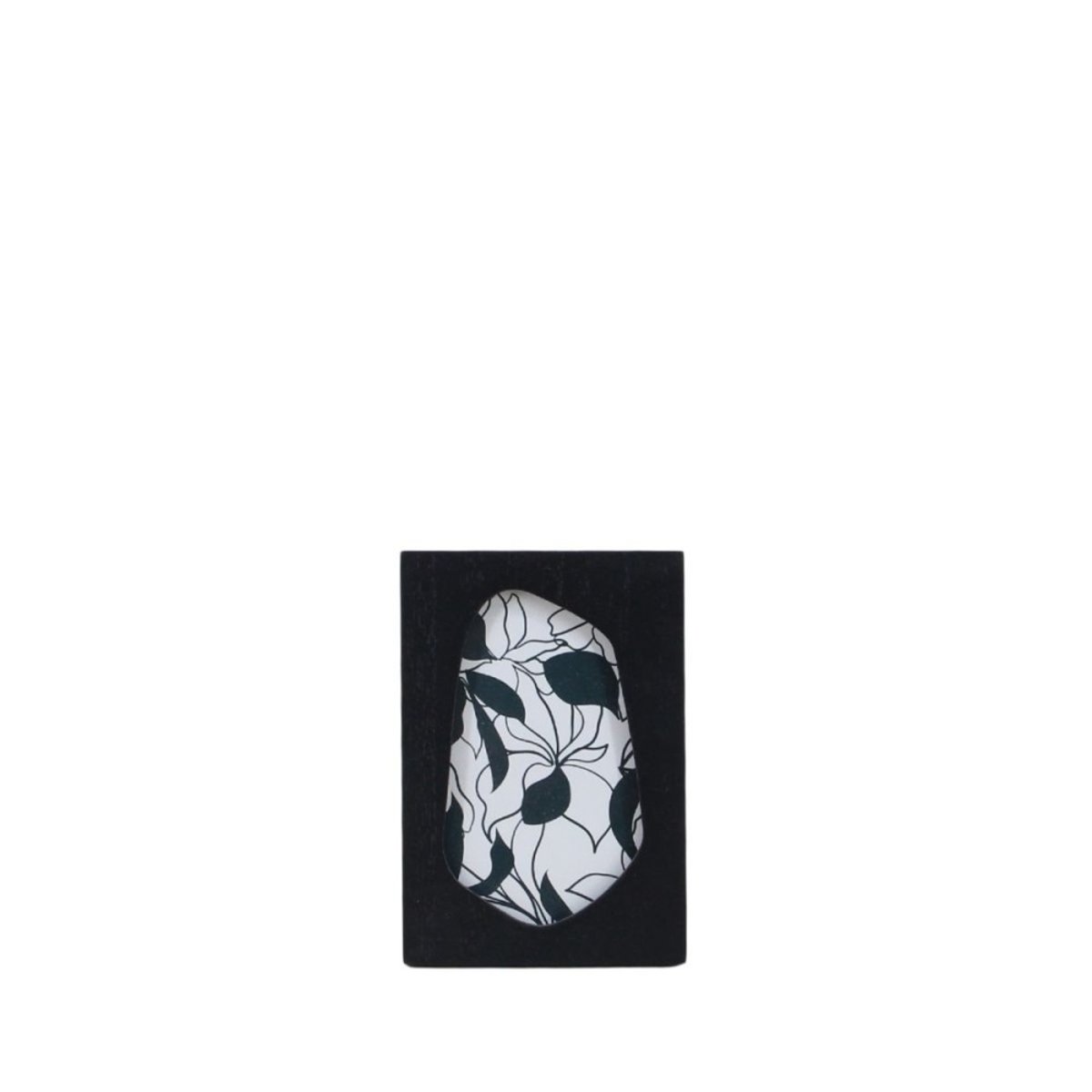 Cadre photo organique 11x16cm noir, ORNAMI