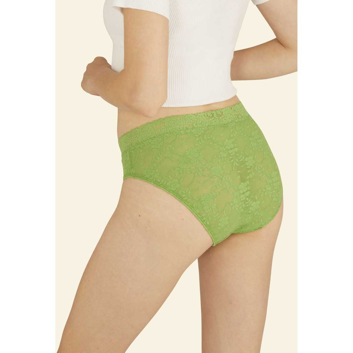 Lot de 2 slips DUO POP vert éclatant / blanc, WELL