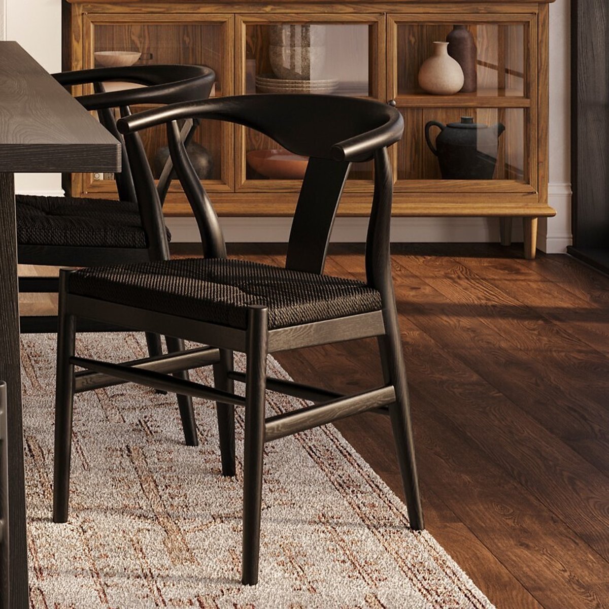 Axel Wishbone Dining Chair (Set of 2) black, ÉDITÉ