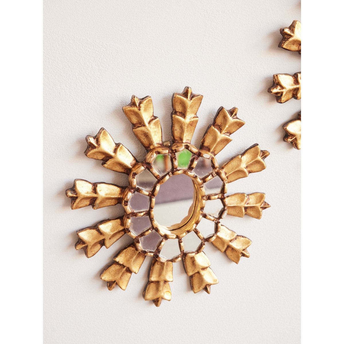 Paire de miroirs en bois patiné Igor N°1086 - Bon état miroir, DEBONGOUT