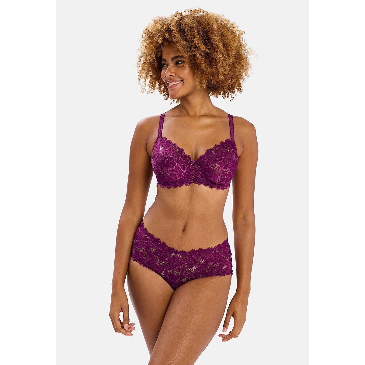 Culotte dentelle Arum magenta, SANS COMPLEXE
