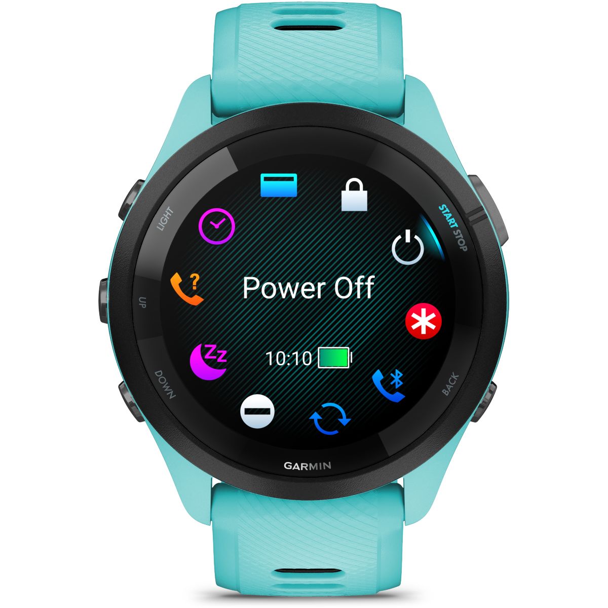 Montre connectée Forerunner 265 Music Turquoise / NOIR AMOLED GPS IP6X bleu, GARMIN
