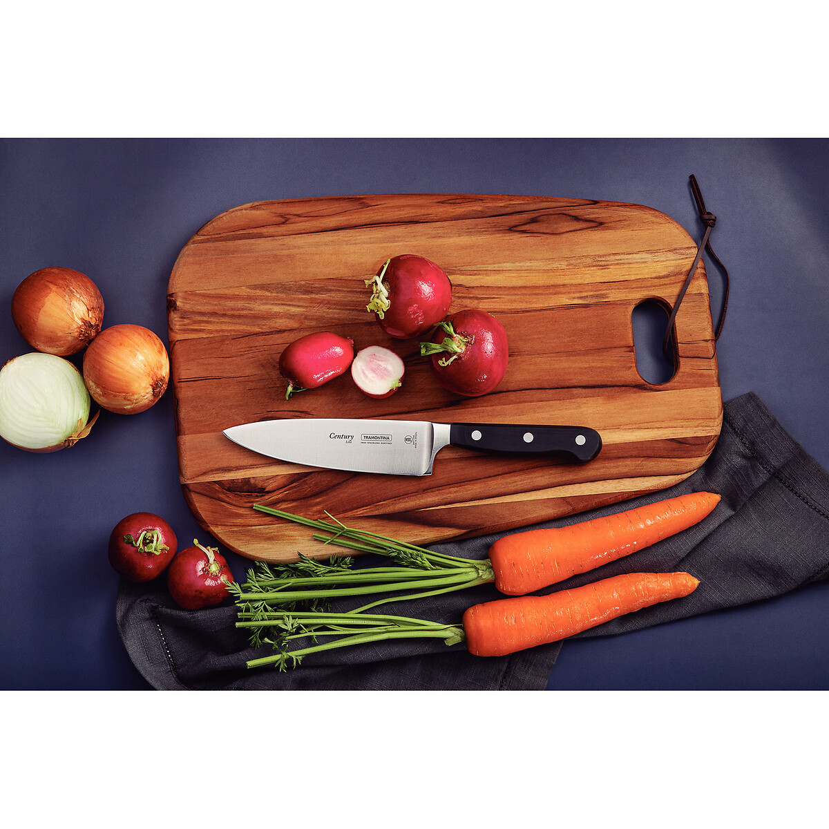 Faca Chef Century 6", Tramontina preto , TRAMONTINA