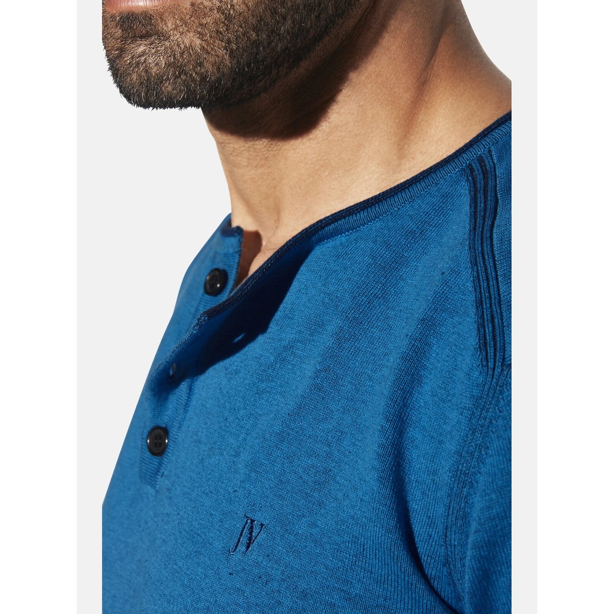 Pull AKSELBERG bleu, JAN VANDERSTORM