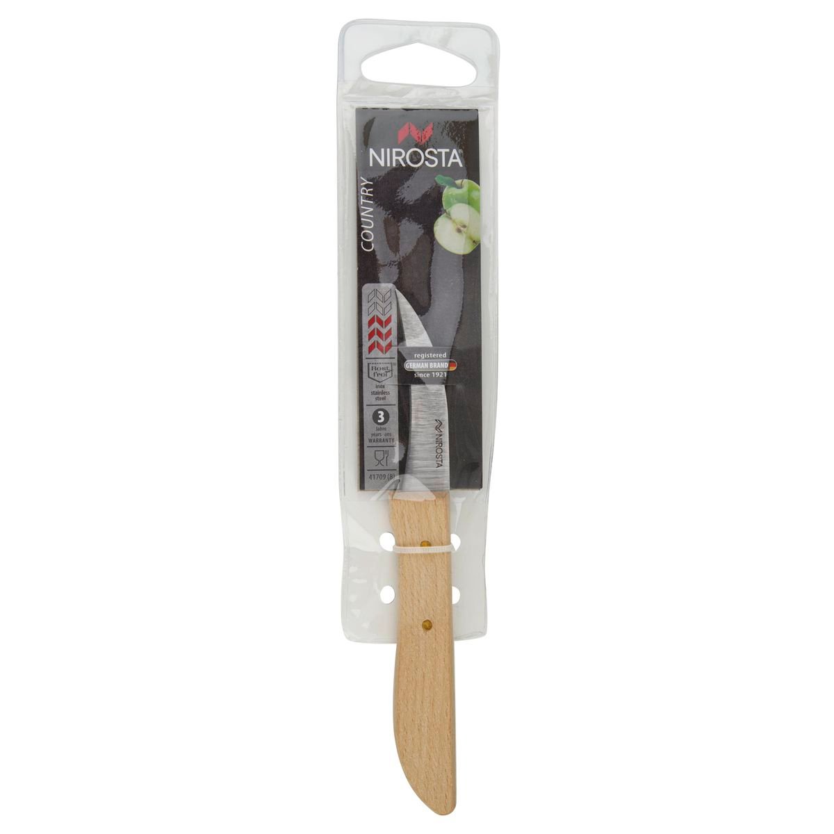 Couteau de cuisine éplucheur gris, NIROSTA