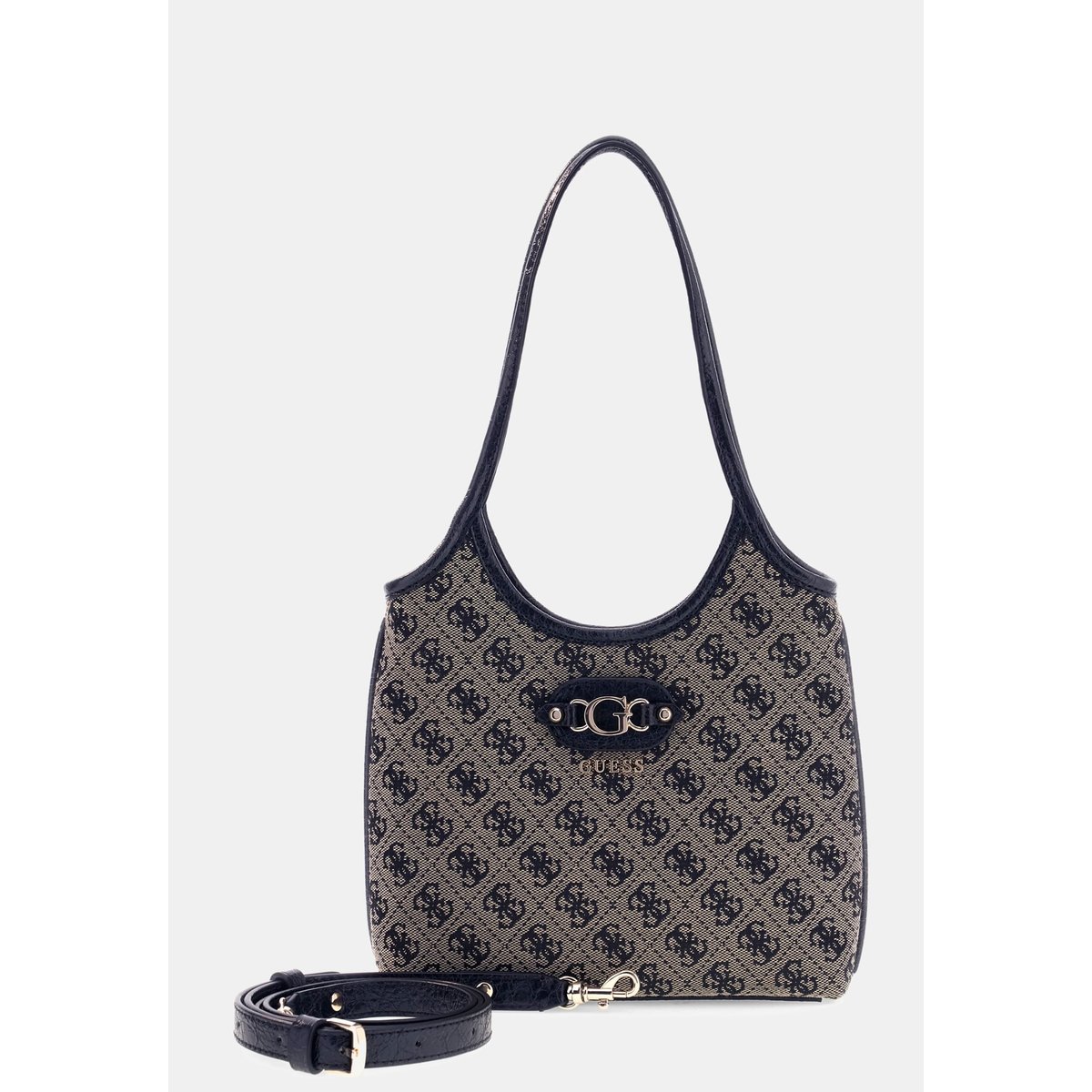 Samantha Logo Mini Shopper noir multi, GUESS