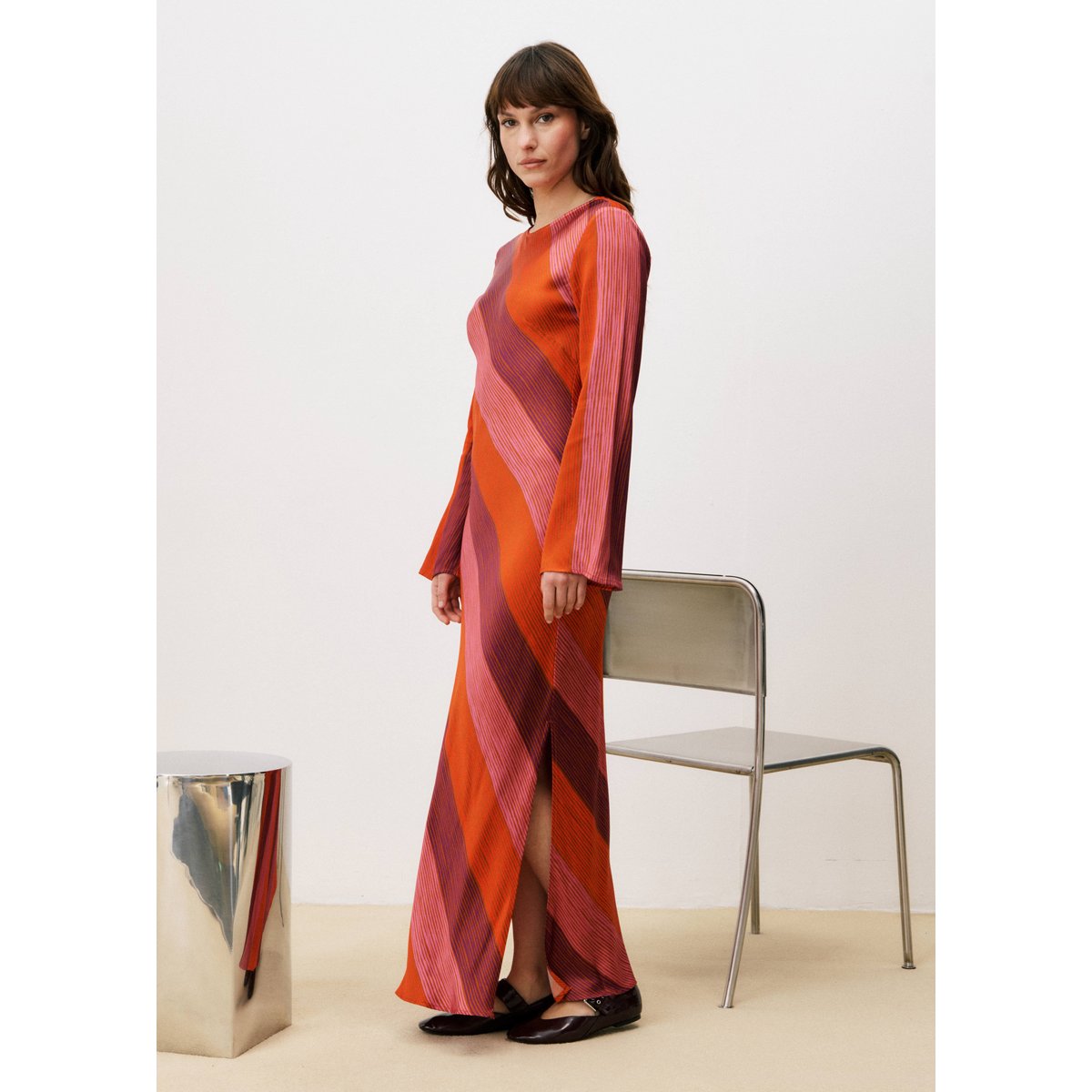 Robe longue LABELLE rayures, FRNCH