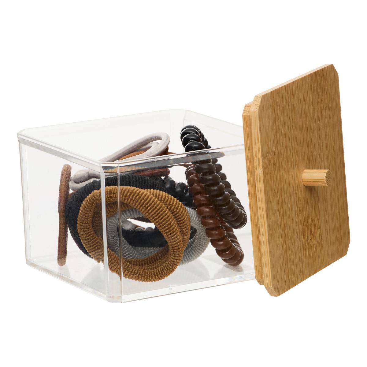 Boîte avec 20 élastiques à cheveux assortis SELENA beige, 5FIVE SIMPLY SMART