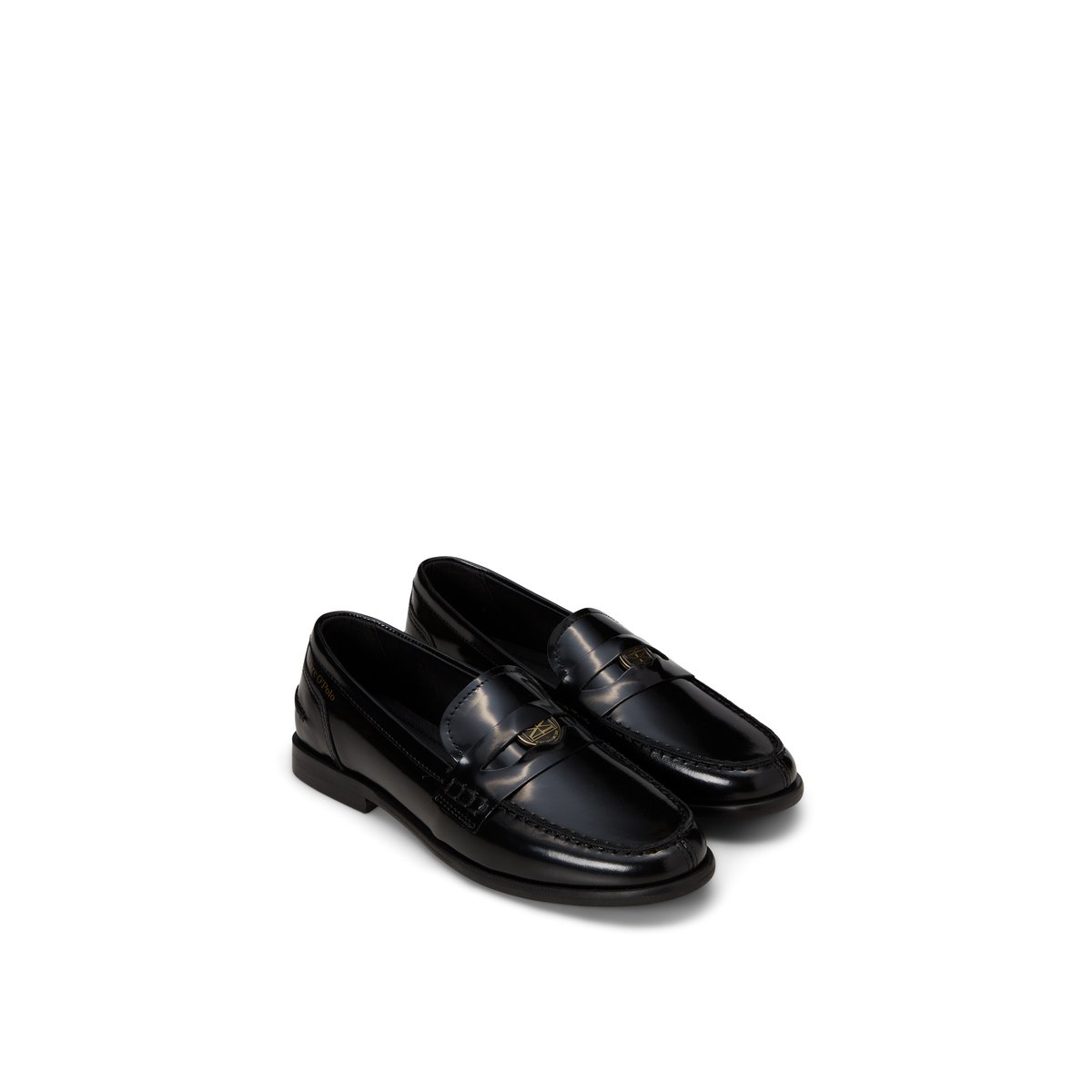 Mocassins Penny Loafer modèle Fiona en cuir de vachette de haute qualité noir, MARC O'POLO