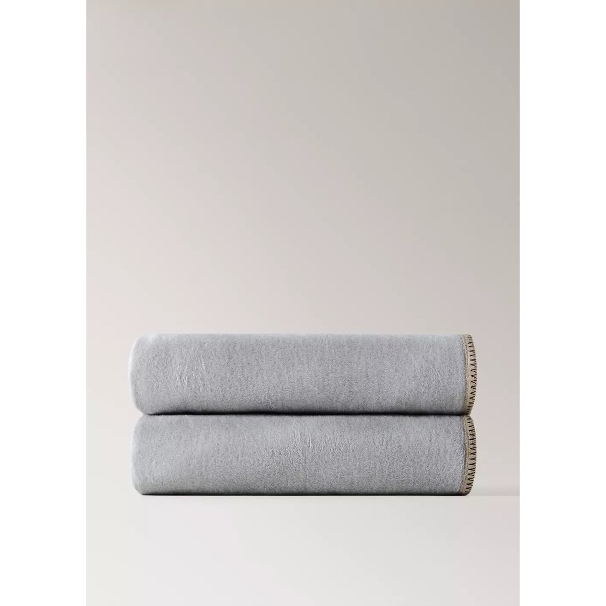 Plaids en coton bicolores marron, MANGO HOME