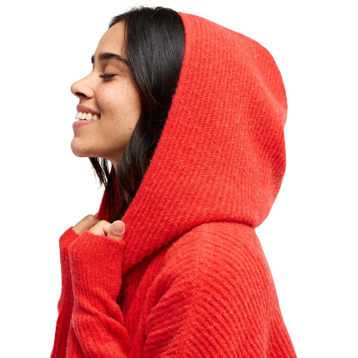 Gilet à capuche GO TO THE TOP. rouge hibiscus, ROXY