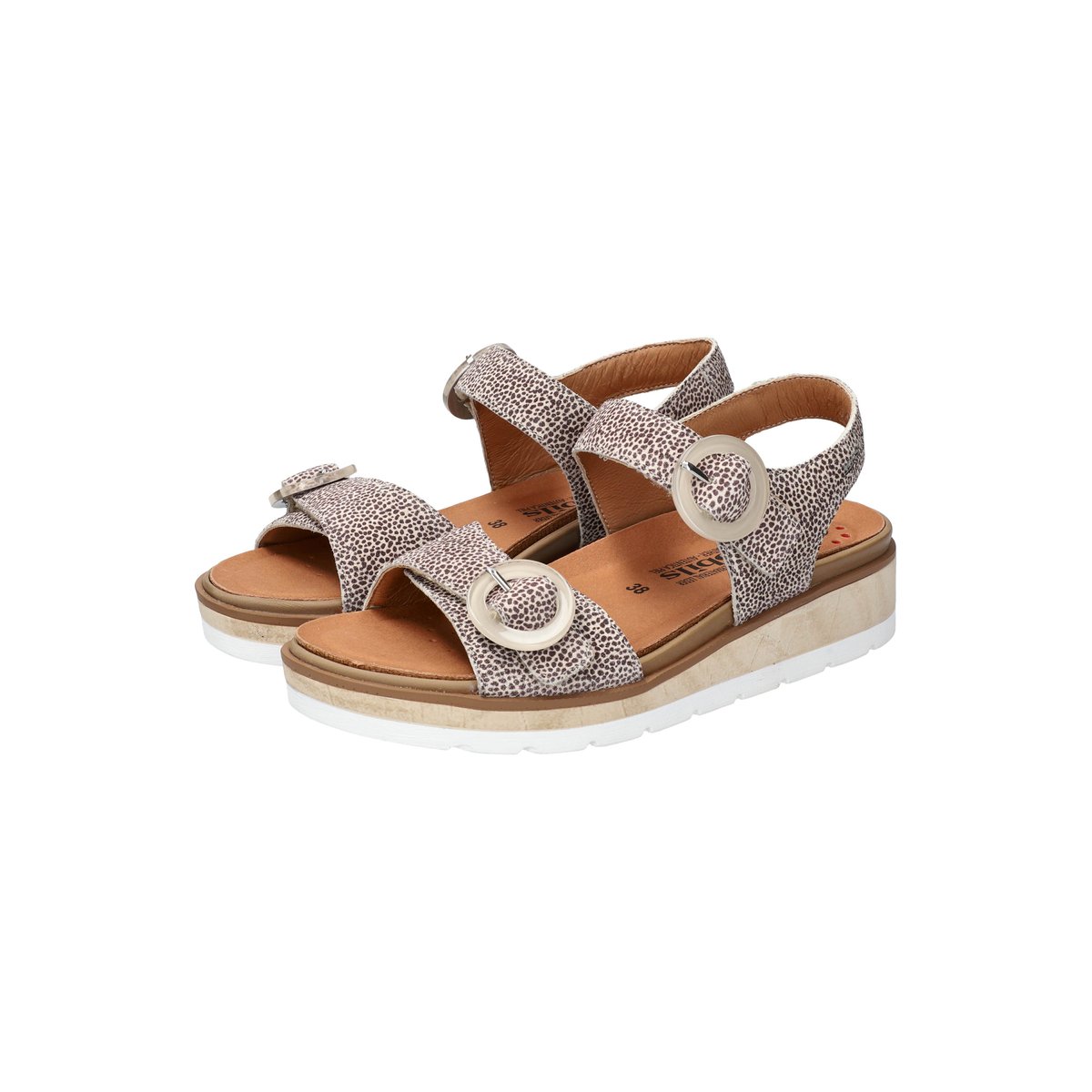 Sandales en cuir MYRANDA gris 5142, MEPHISTO