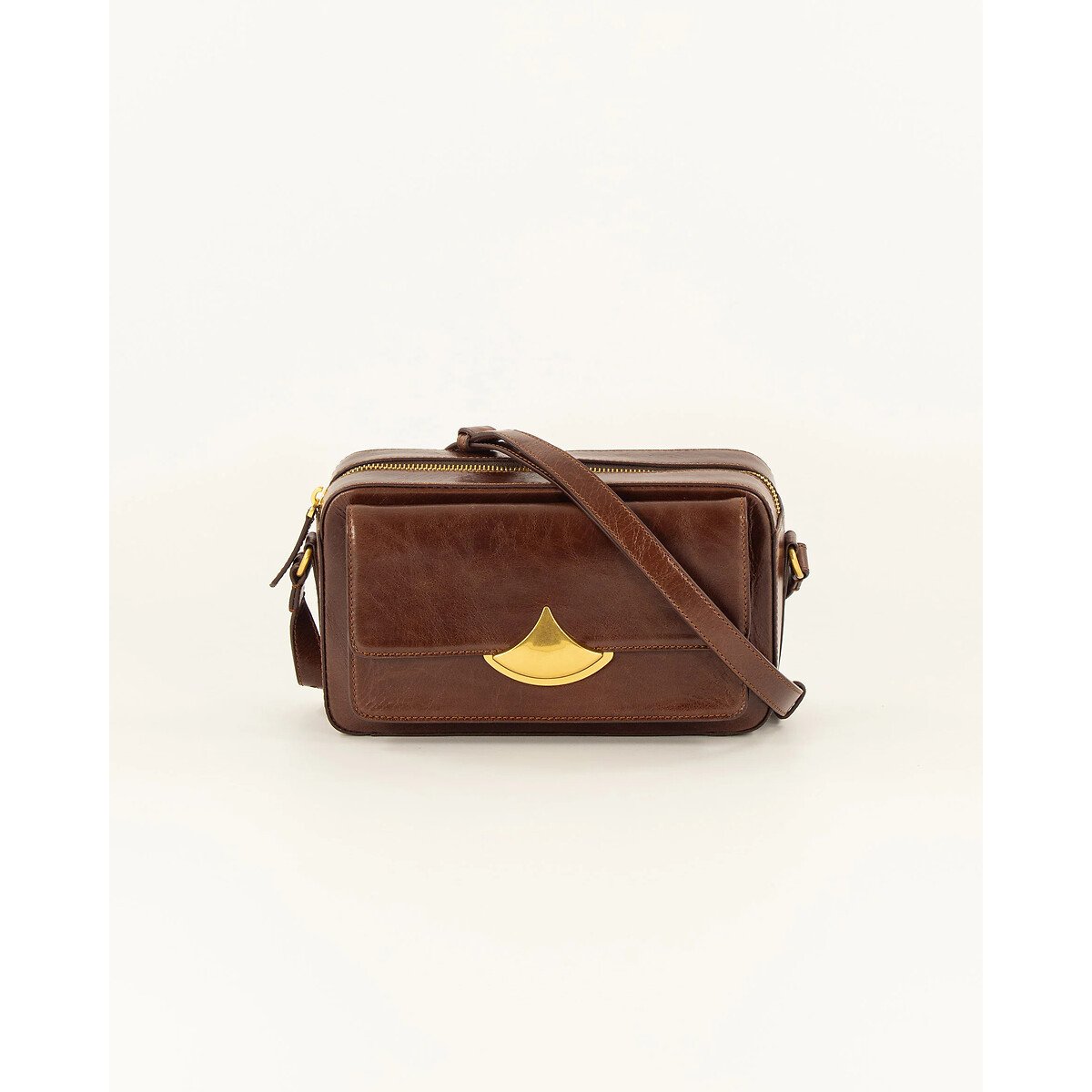 Sac caméra en cuir, DIVICAM marron, SESSUN
