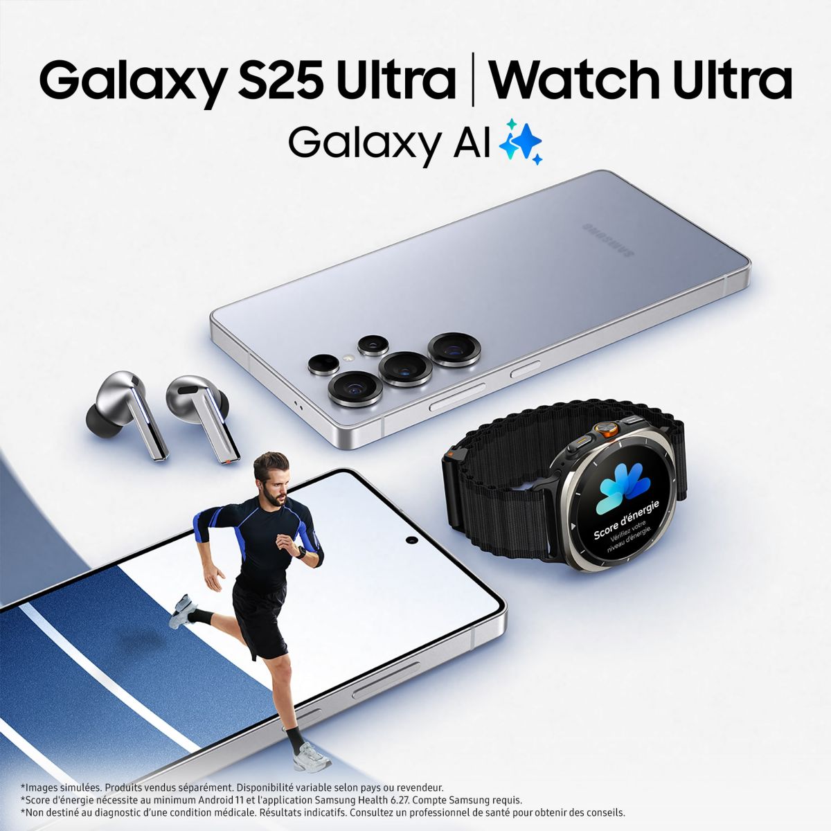 Smartphone Galaxy S25 Ultra Noir Titane 512Go couleur unique, SAMSUNG