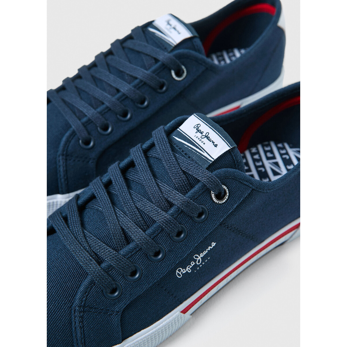 Brady Canvas Trainers navy blue, PEPE JEANS