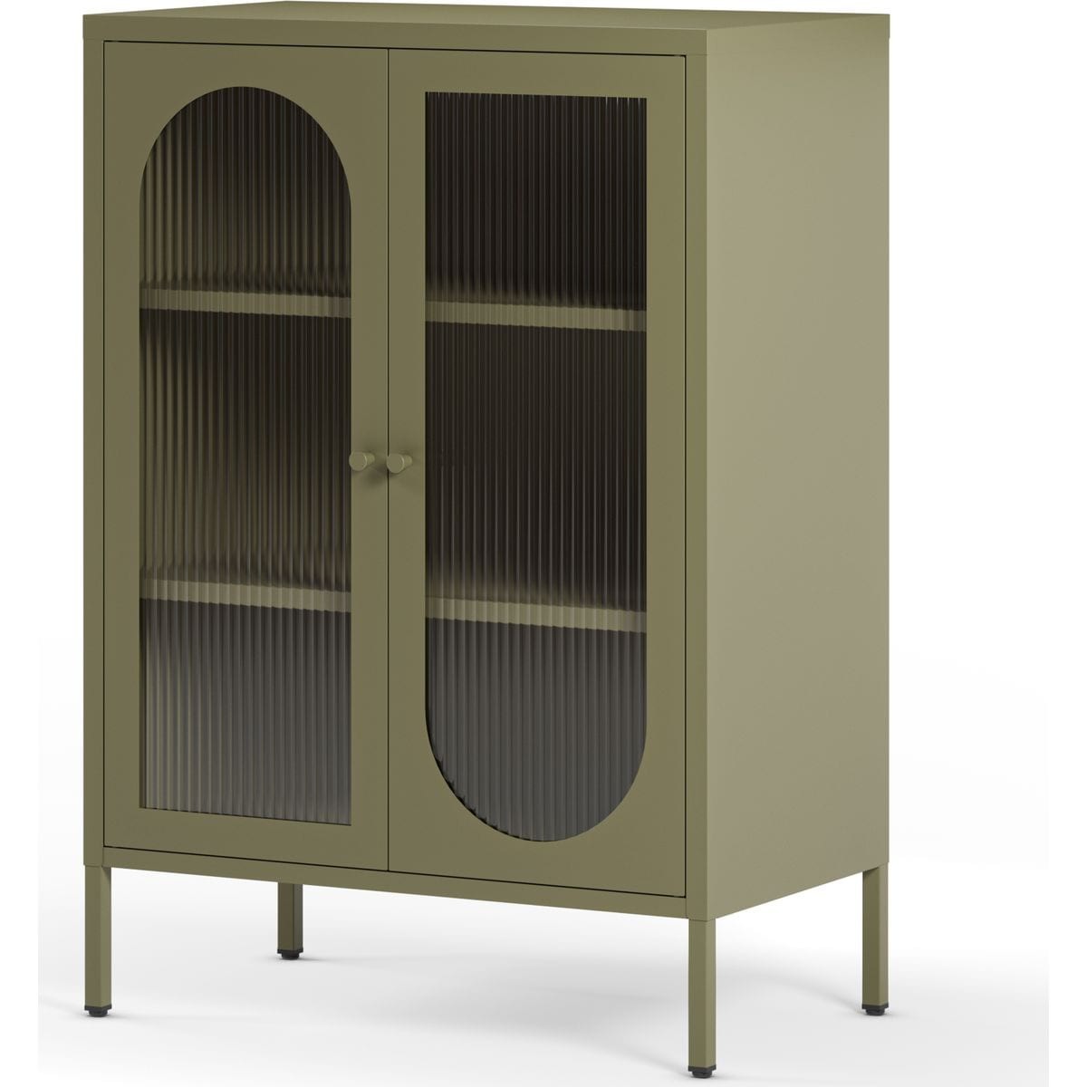 Buffet 2 portes en métal - YSIA vert, HOMIFAB
