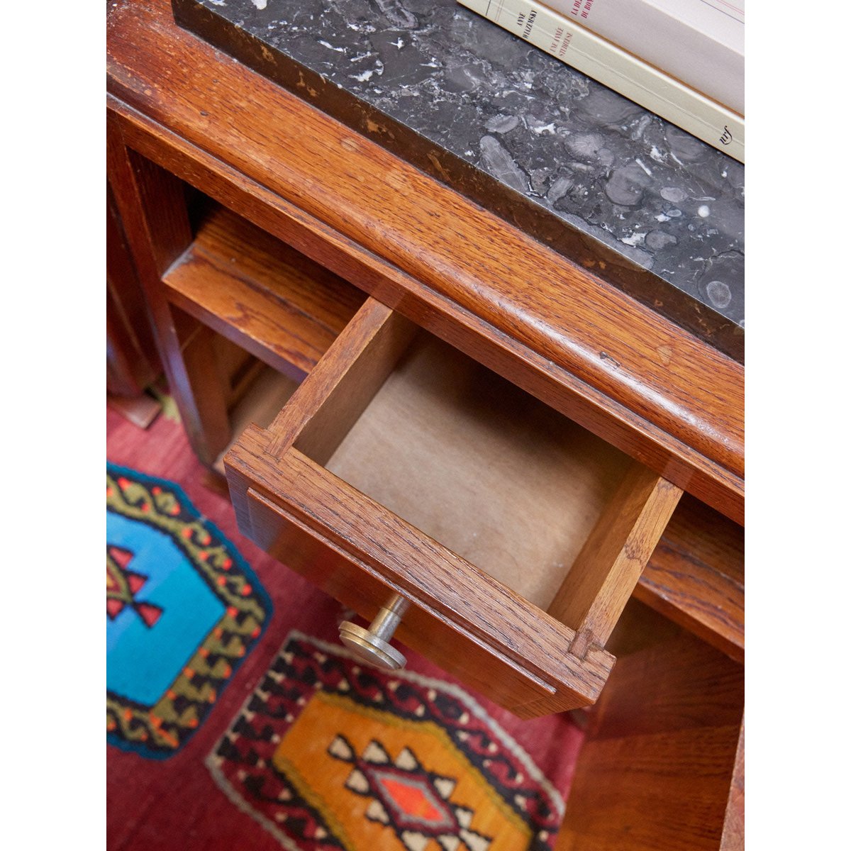 Paire de chevets Art déco Odile N°1261 - Bon état bois foncé, DEBONGOUT