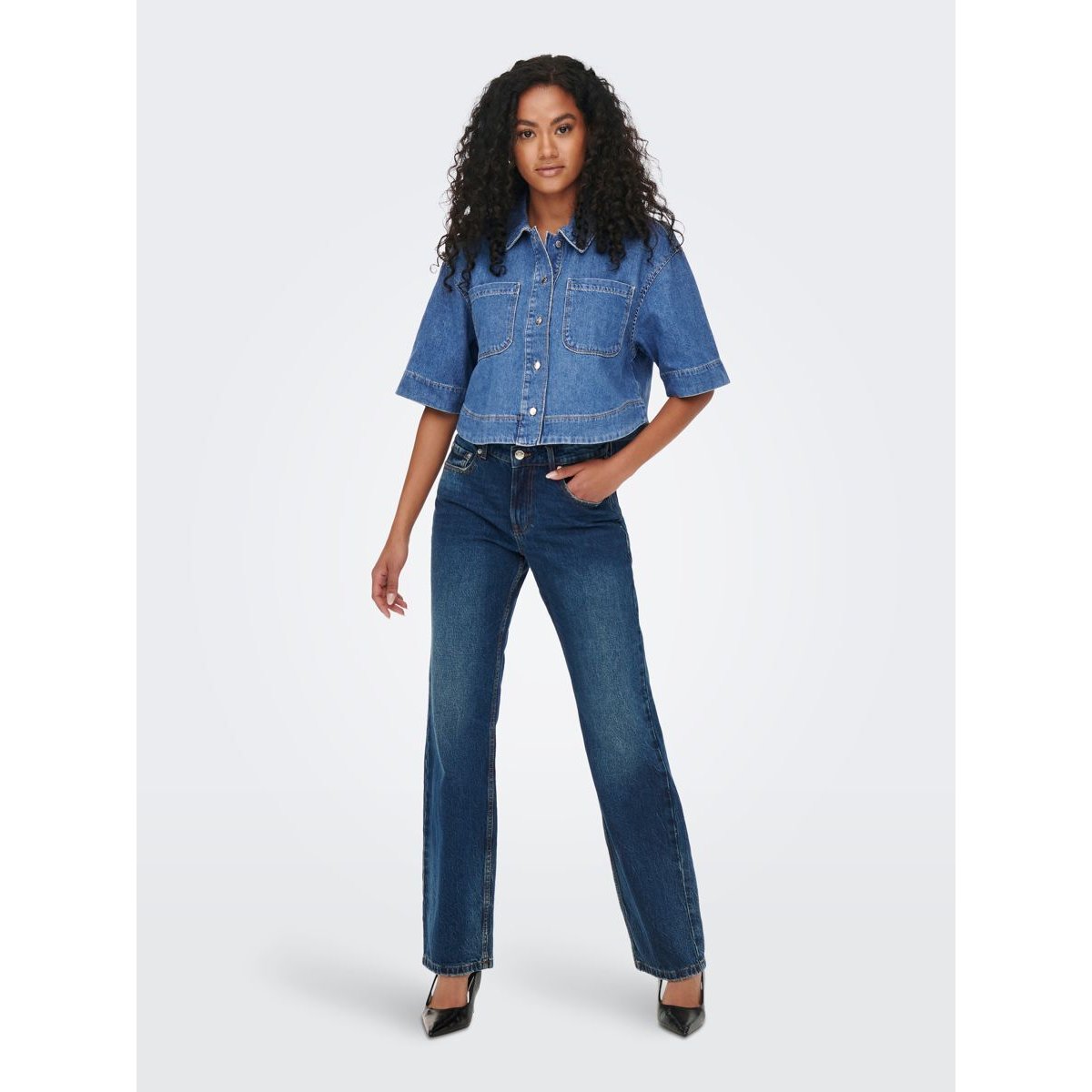 Chemise En Denim medium blue denim, ONLY