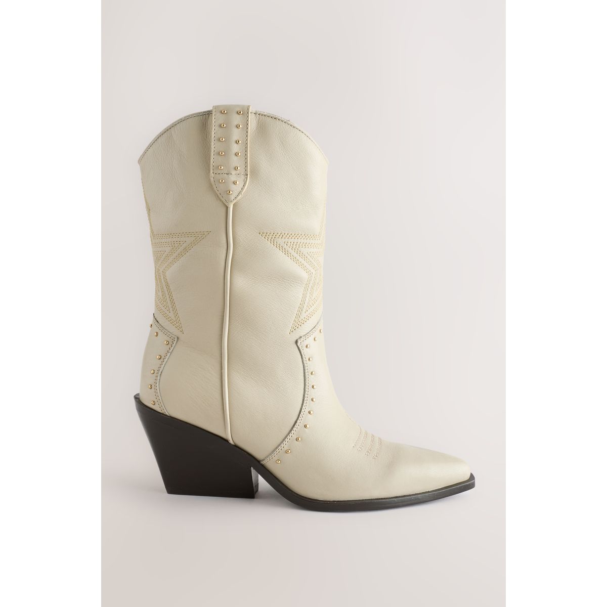 Bottes style western avec étoile crème, NEXT
