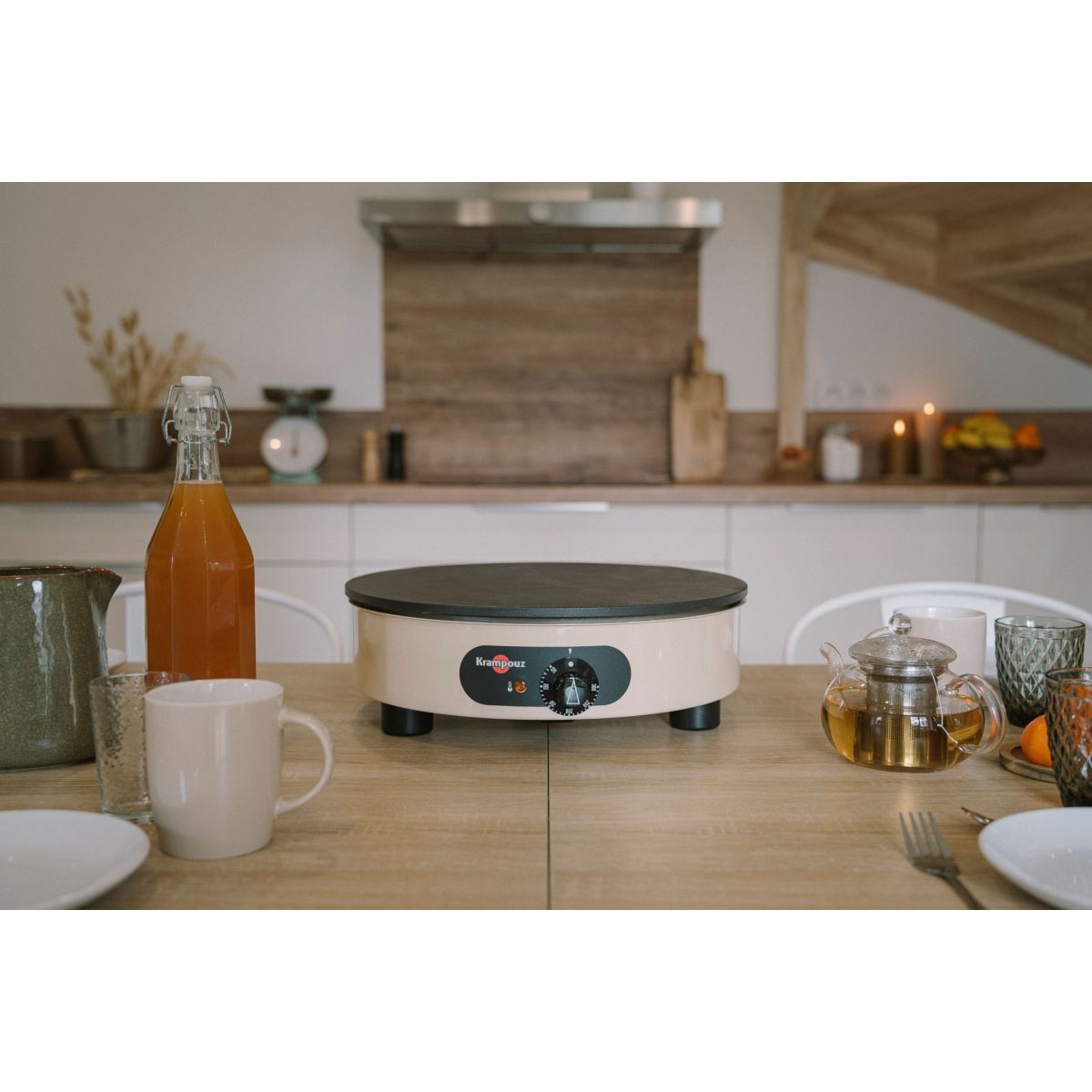 Crêpière Electrique Armen CFAR4AA-KR couleur unique, KRAMPOUZ