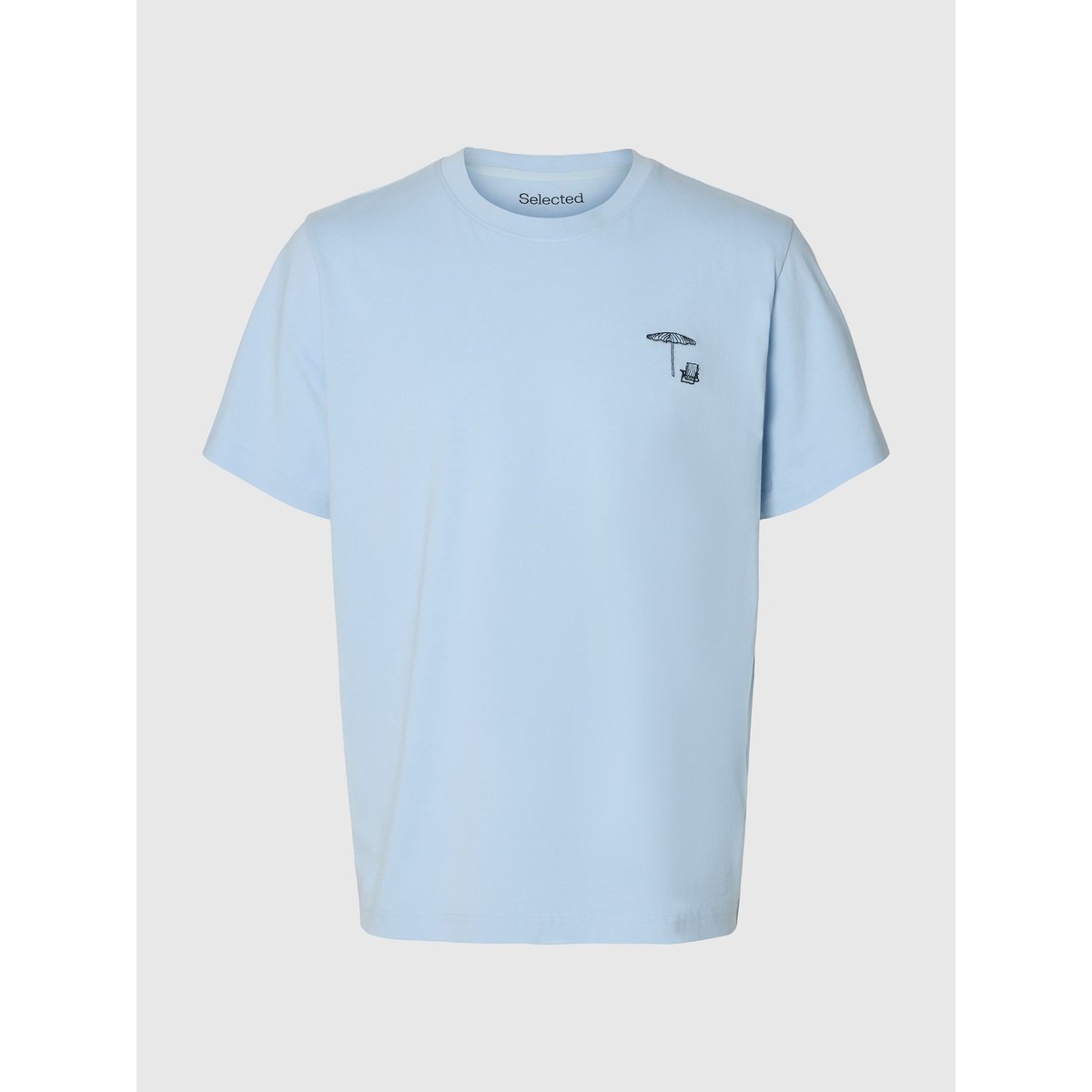 T-Shirt cashmere blue, SELECTED