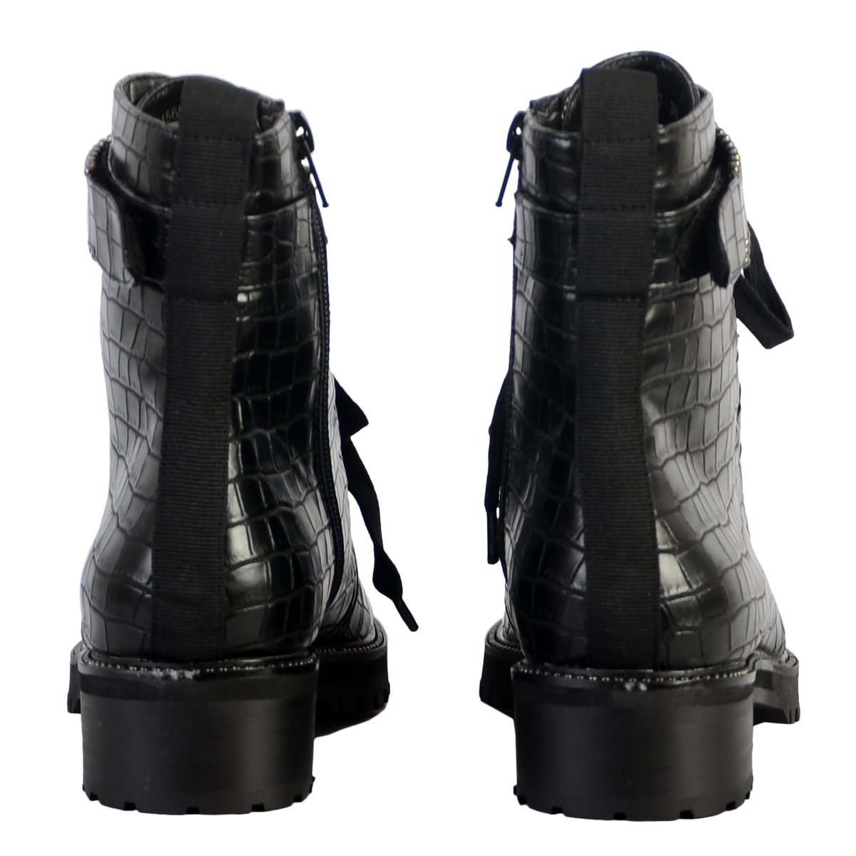 Bottine The Divine Factory noir croco, THE DIVINE FACTORY