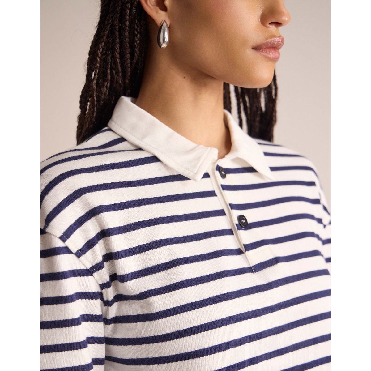 Polo Ethan en coton rayé - Ines de la Fressange Paris rayé, INES DE LA FRESSANGE PARIS