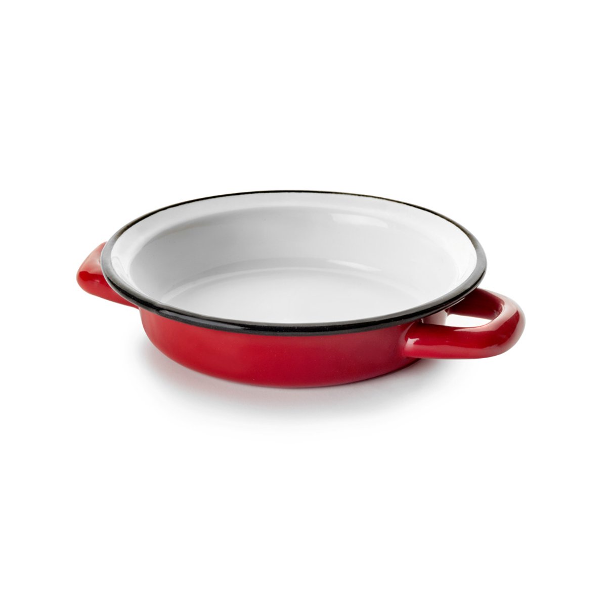 Plat à œuf email   14 cm rouge, IBILI