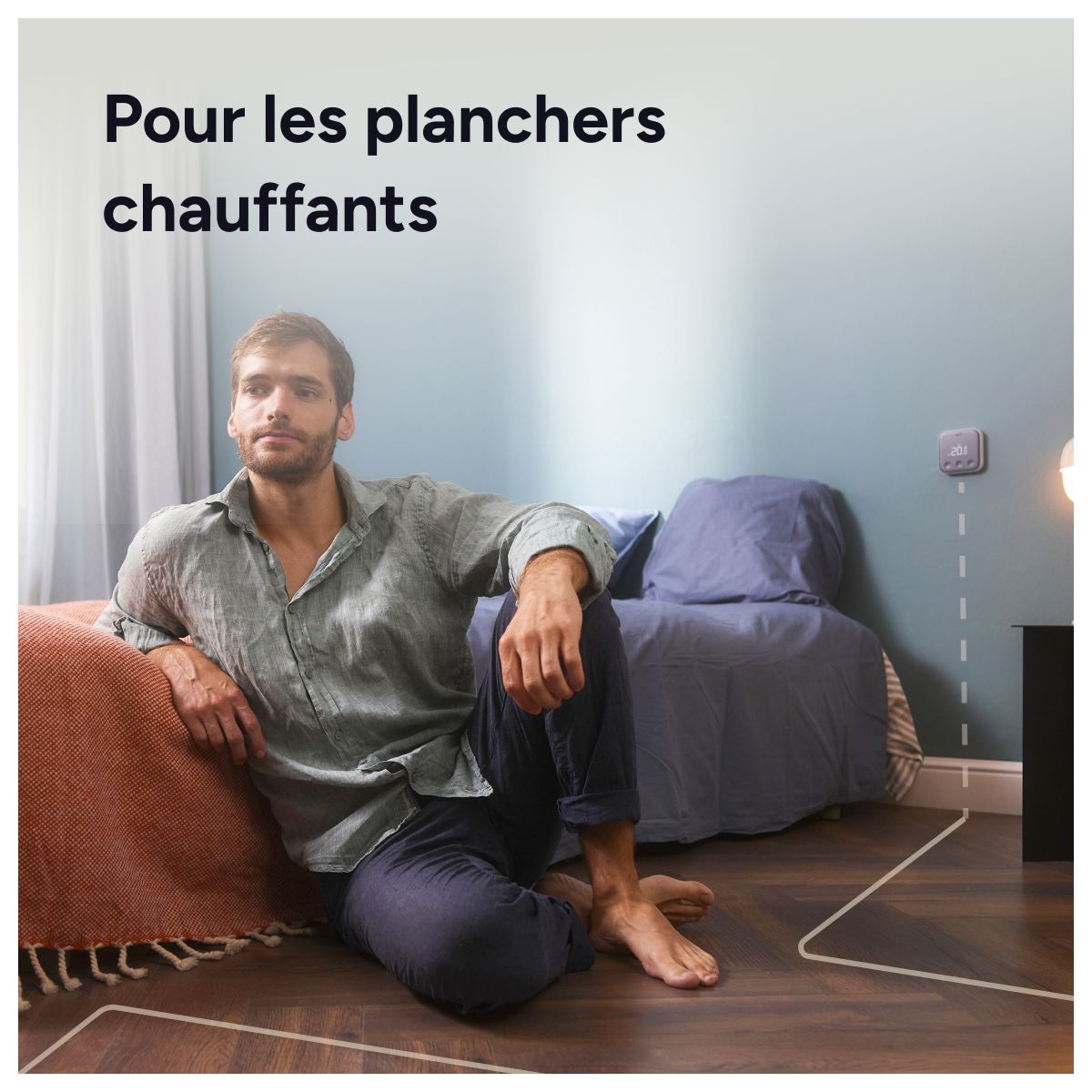 Thermostat connecté intelligent additionnel Filaire X couleur unique, TADO
