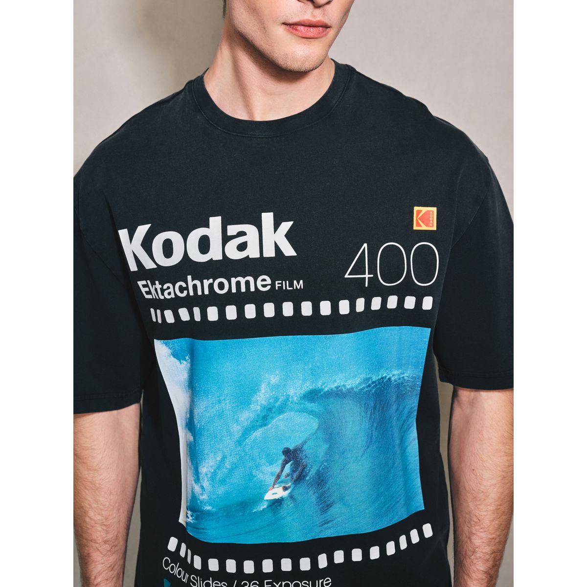 T-shirt à motif kodak edit noir, NEXT