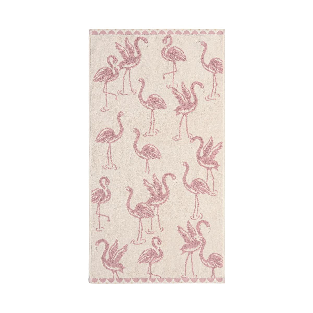 Serviette flamant rose à détails scintillants rose, NEXT