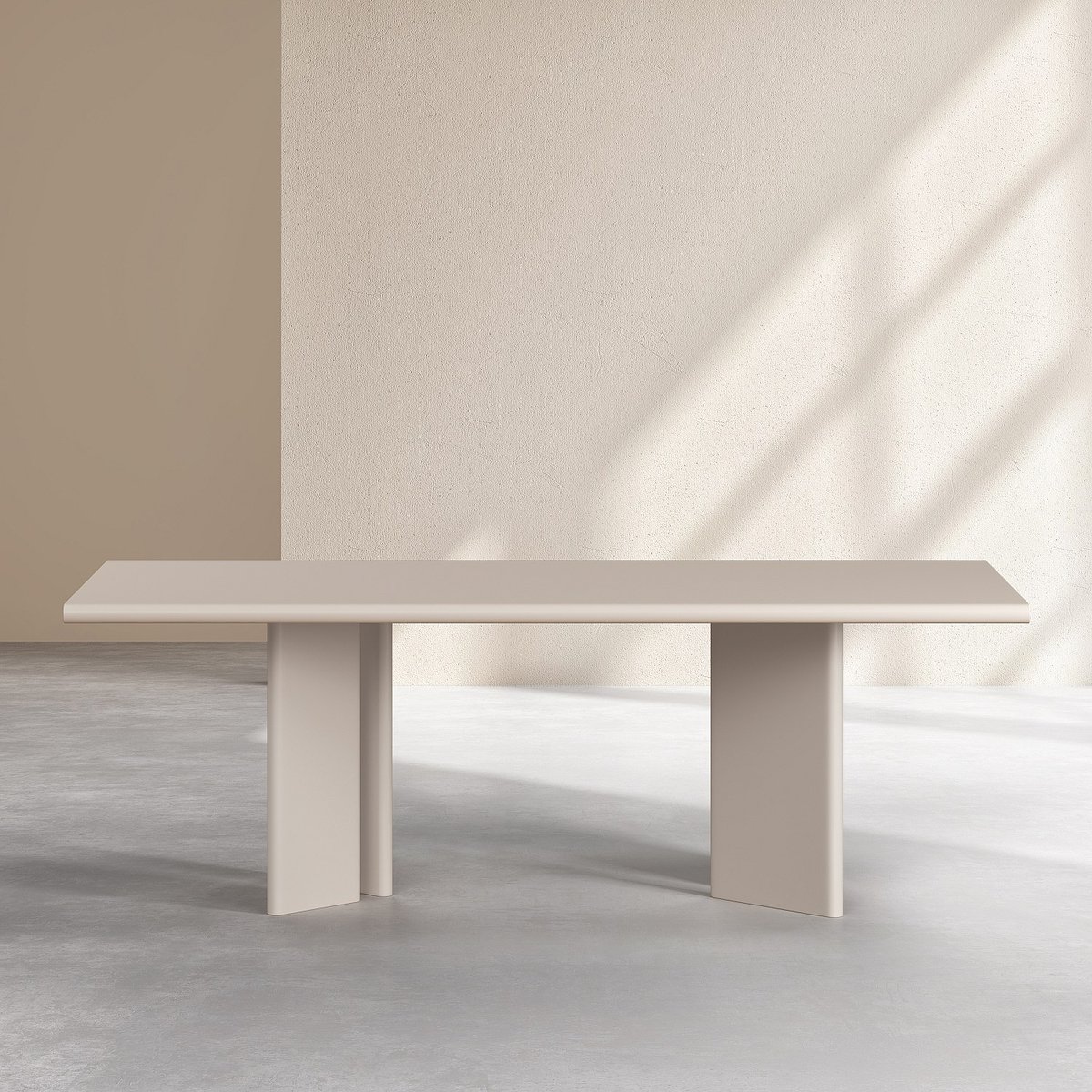 Table à manger VANDA crème, HABITAT